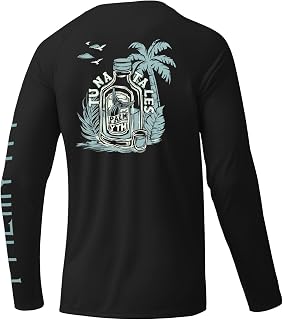 Palmyth Fishing Shirts Men Long Sleeve UPF 50+ Sun Protection UV T Shirt