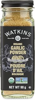 Watkins Gourmet Organic Spice Jar, Garlic Powder, Non-GMO, Kosher, 90 g