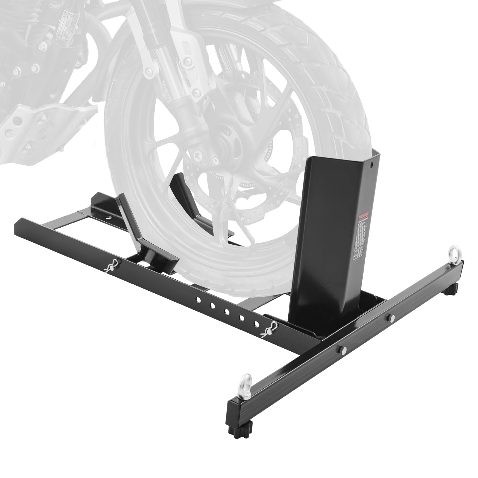 VEVOR Motorcycle Wheel Chock Upright, 1800 lbs Capacity, Heavy-duty Steel Motorc