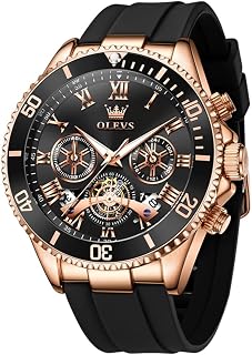 OLEVS Men Waterproof Luminous Automatic Date Minimalist Analog Quartz Watch