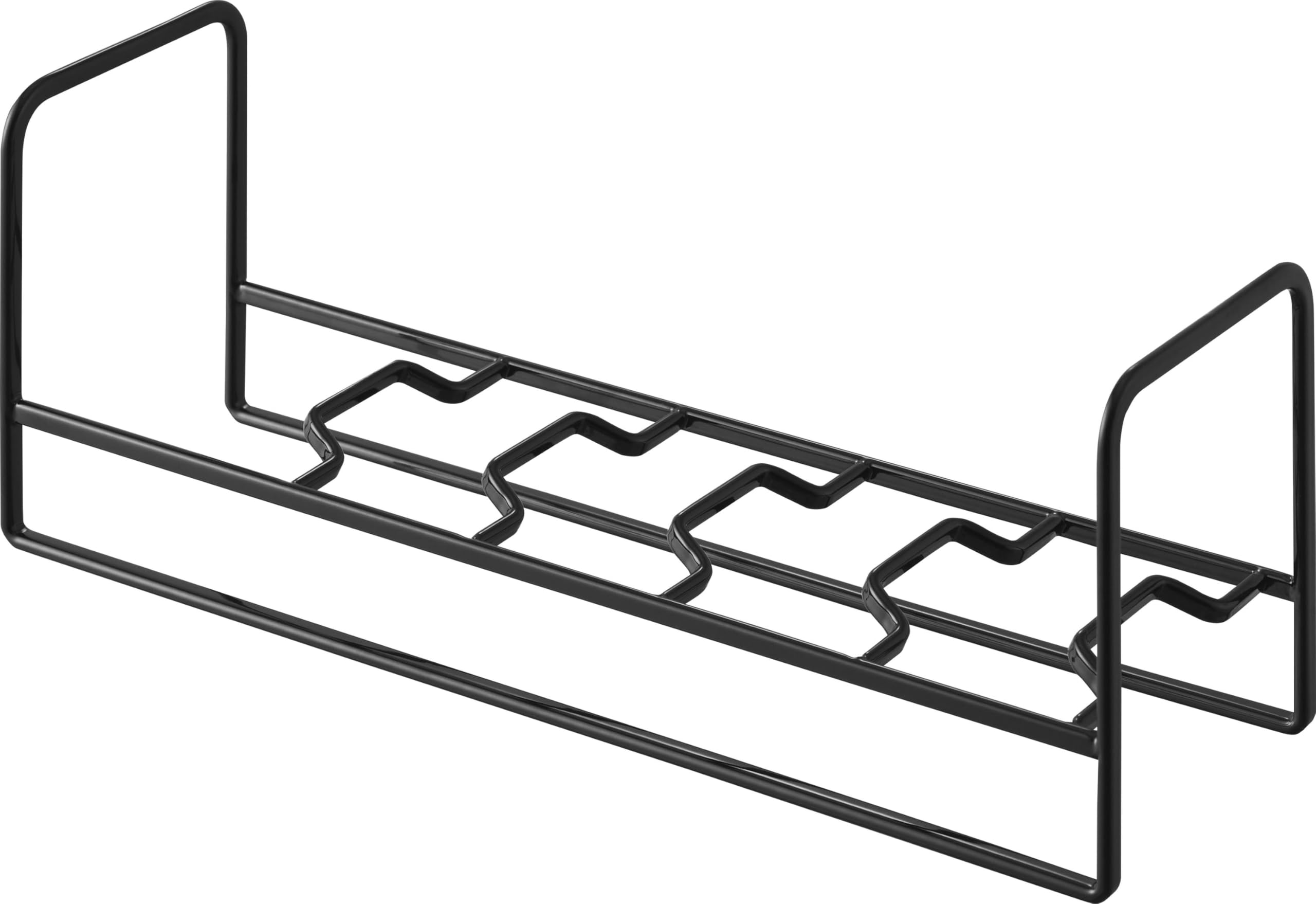 Yamazaki 1398 Bowl & Rice Bowl Storage Rack, Black, W 10.4 x D 3.1 x H 3.9 inche