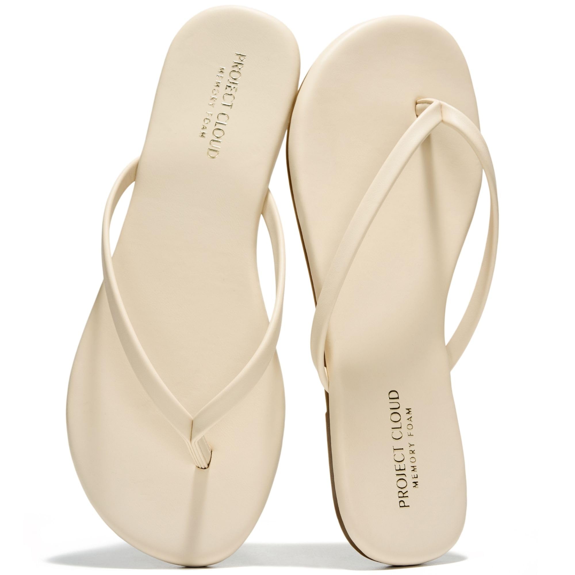 Project Cloud Flip Flops for Women Memory Foam Womens Flats Sandals Women