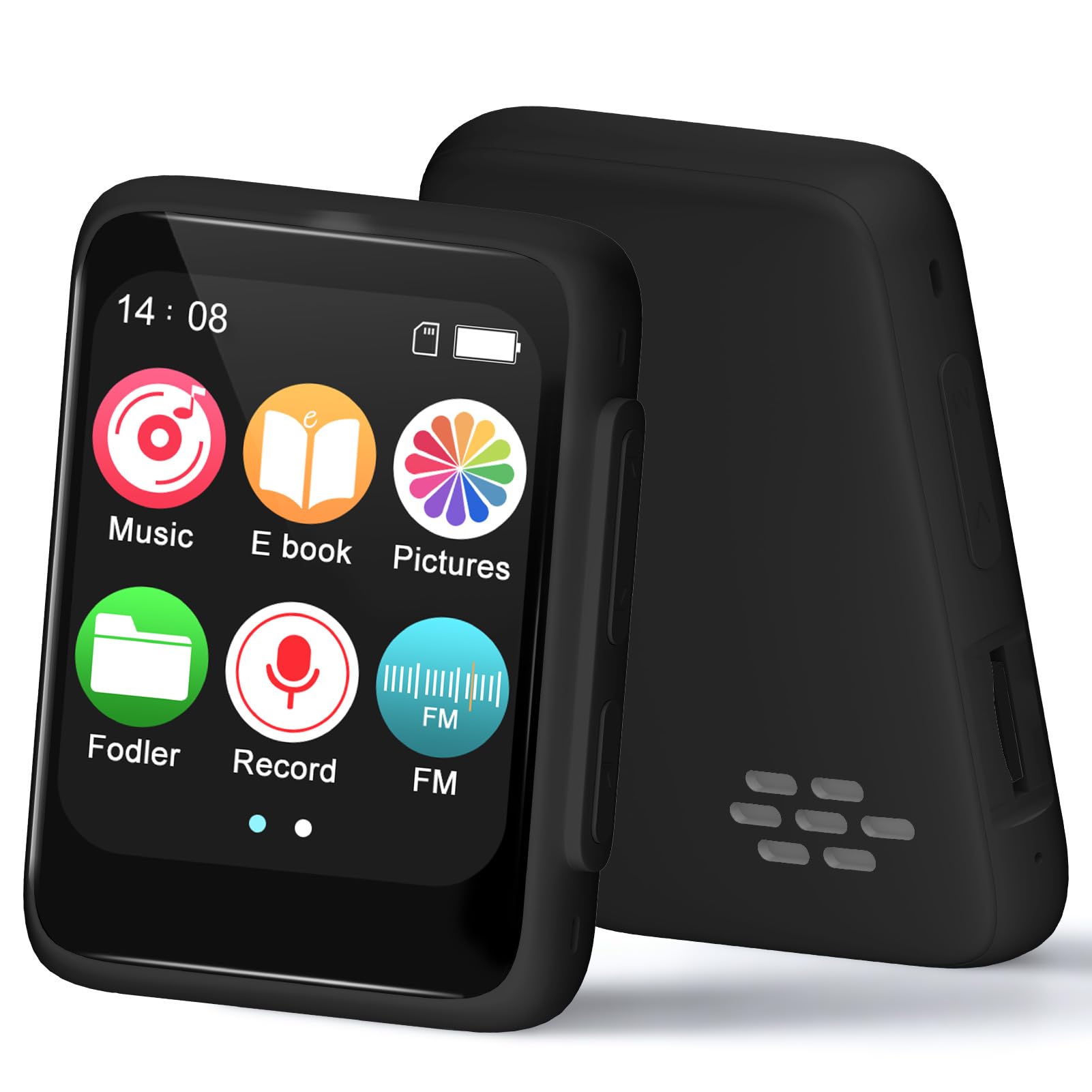 Kids MP3 Player with Bluetooth & Speaker, Simple Portable Music Player for Child
