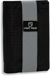 LIGHT FOLD Trifold Nylon Slim Wallet for Men, RFID Blocking Front Pocket