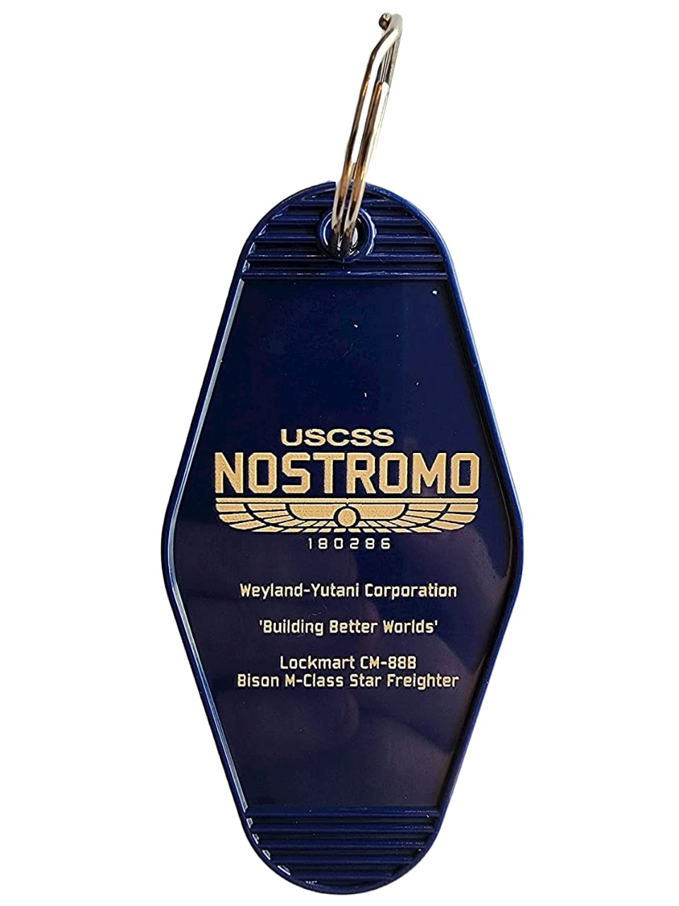 USCSS Nostromo Weyland Yutani Corp Pop Culture Inspired Key Tag Keychain