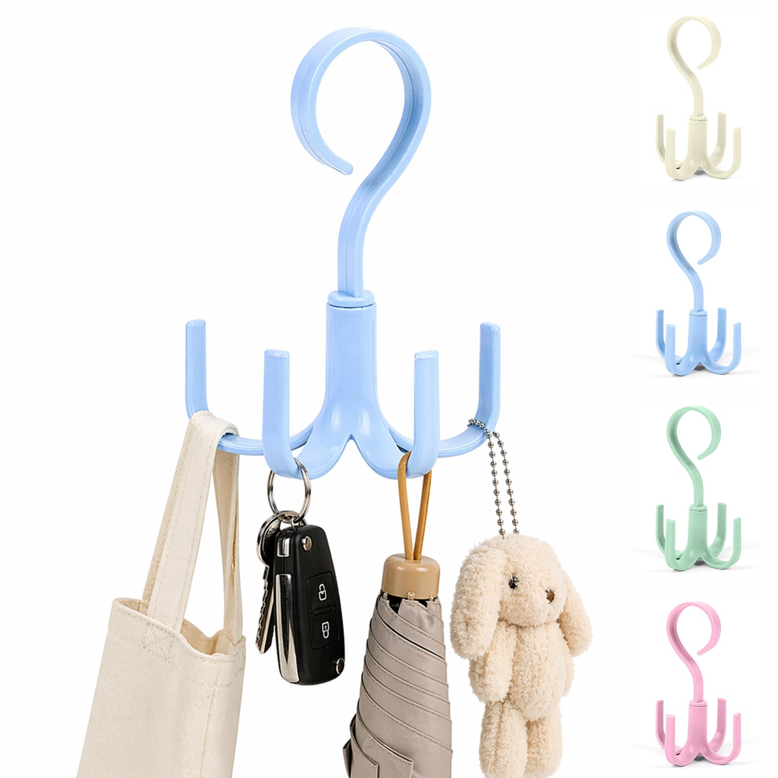 Tank Top Tie Rack, Rotating Bra Rack, Closet Organizer, 4 Storage Capacity Sport