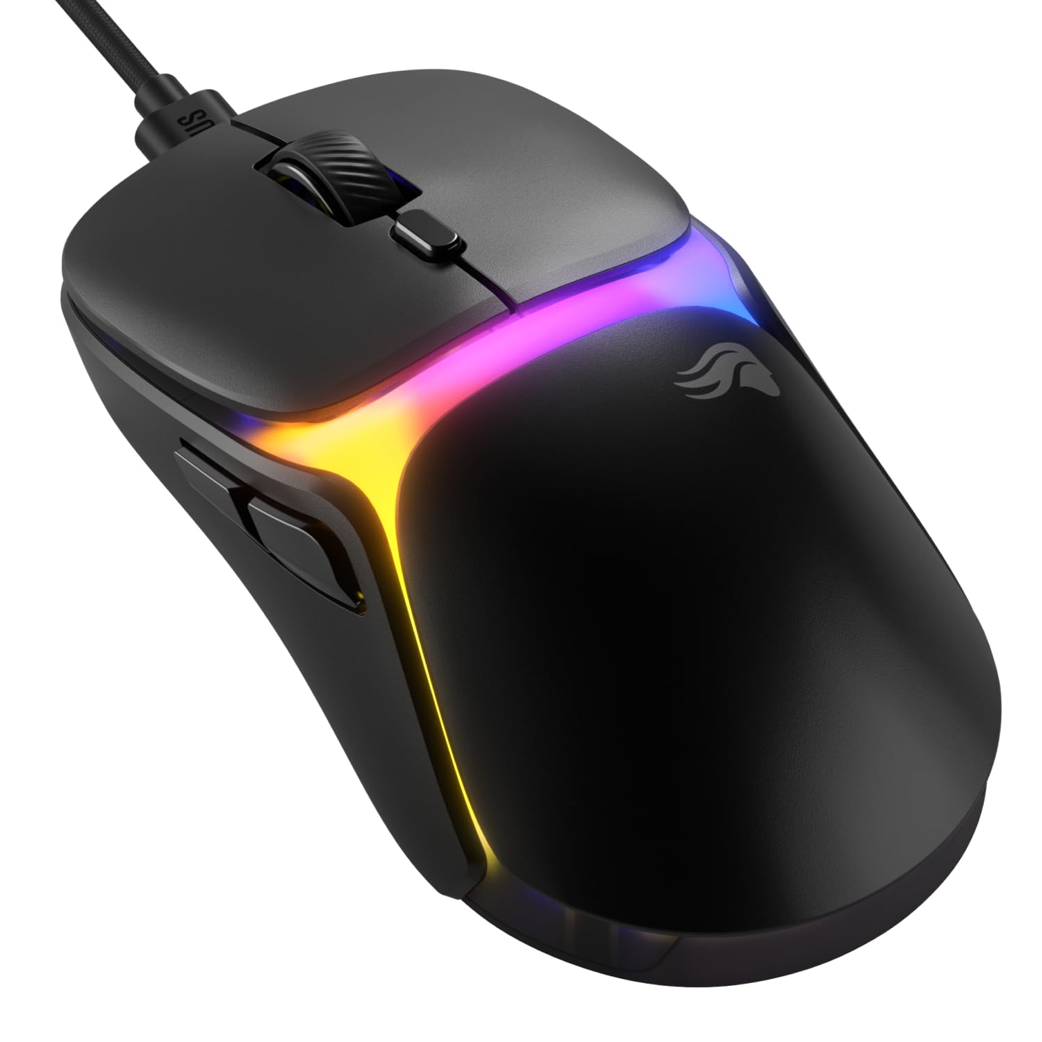 Glorious Gaming Model O3 Wired Gaming Mouse - Ultralight 54g Weight, 130M Click 