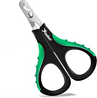 CANDURE Dog and Cat Nail Clippers with Guard for Dog Protection – Stainless Steel Professional Cat Nail Clipper for Veterinary and Personal Use (Light Green, Small Small)