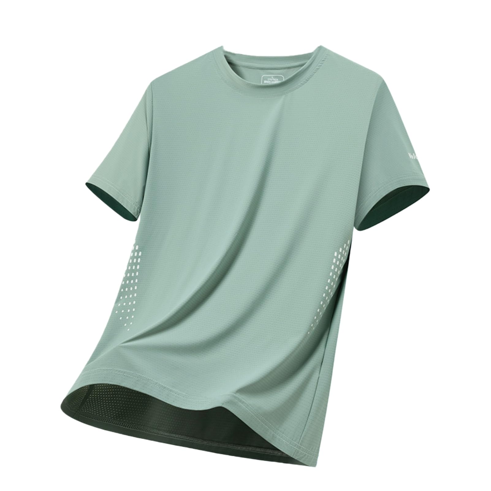 Camiseta de manga corta para hombre, de secado rápido, transpirable, para correr