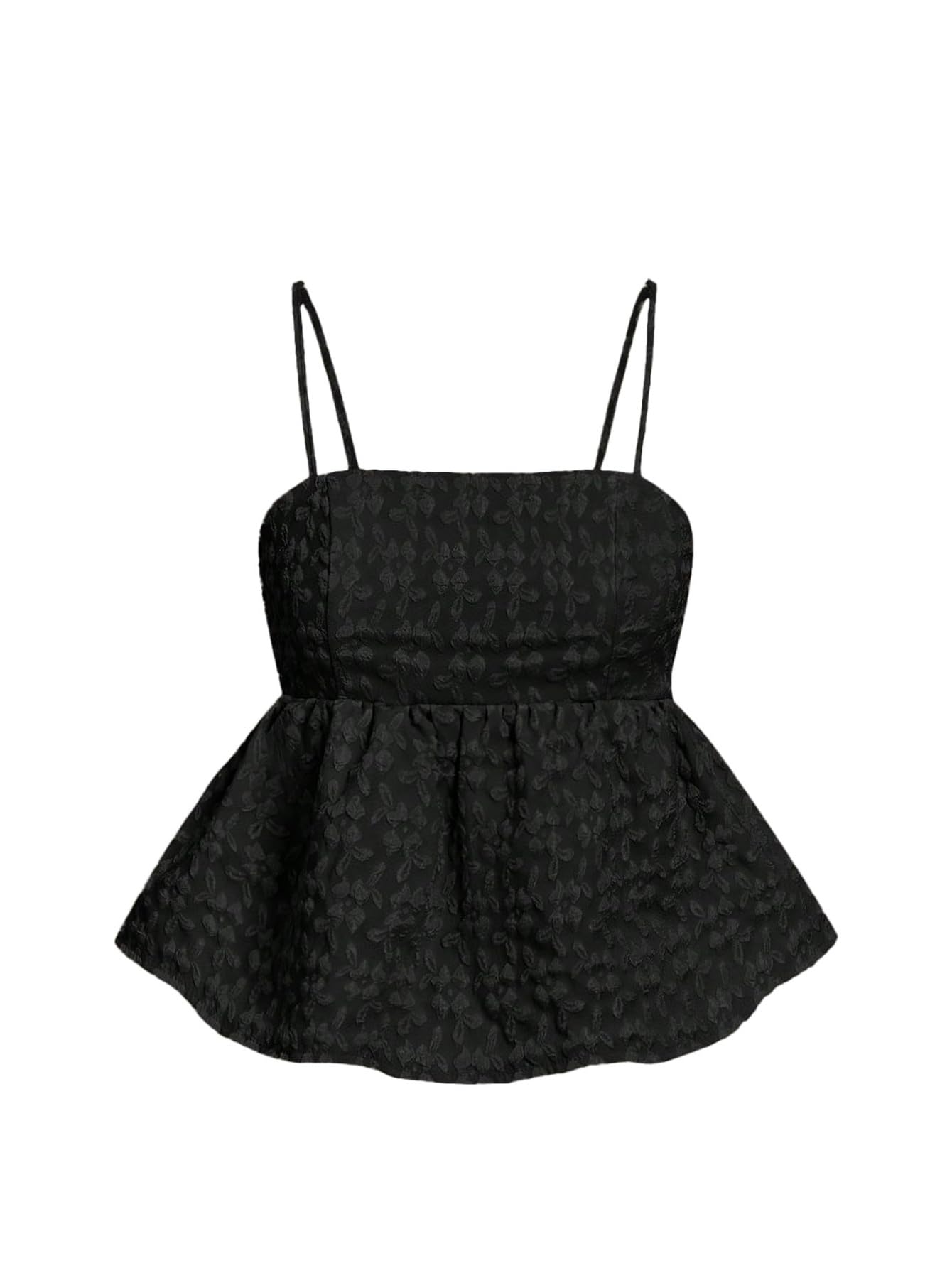SOLY HUX Summer Babydoll Top for Women Y2k Peplum Cami Crop Tank Tops