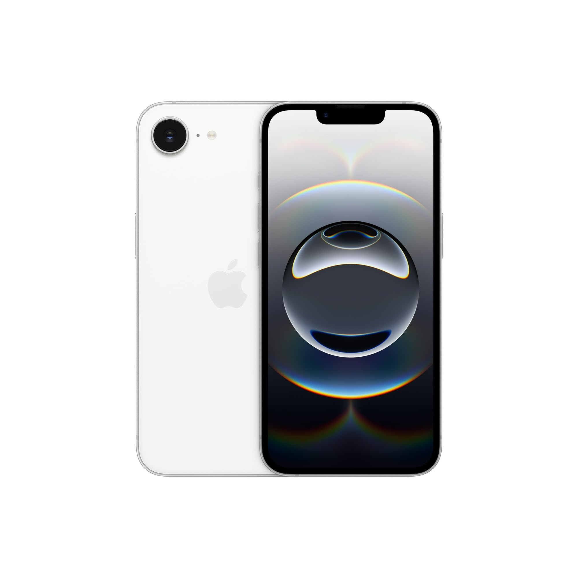 Apple iPhone 16e, 128GB, White (Renewed)