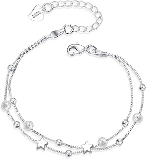 Armband Silber 925 Gold Verstellbare Layered Armbänder Damen Armschmuck