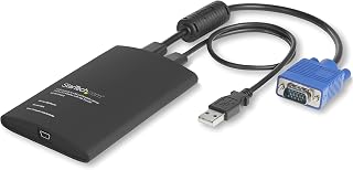 StarTech Crash Cart Adapter, File Transfer, USB VGA KVM, TAA (NOTECONS02) | USB & VGA KVM console, File transfer & video capture, Windows Linux macOS, BIOS-level control, Screenshots