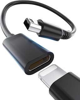 TriverseTech 3DS/2DS/DSi Charging Adapter – Compatible with Lightning Cable – 10cm Short Cable – Power Only