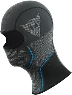 Dainese - Dry Balaclava, Motorcycle Balaclava, Motorcycle Balaclava for Men and Women, Universal Size, Unisex Black/Blue Balaclava, for 4 Seasons, Summer and Winter, Made in Italy