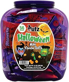 UTZ Halloween Cheese Balls, 0,25-oz (56 Count) - Treat Bag individually wrapped - By All in One