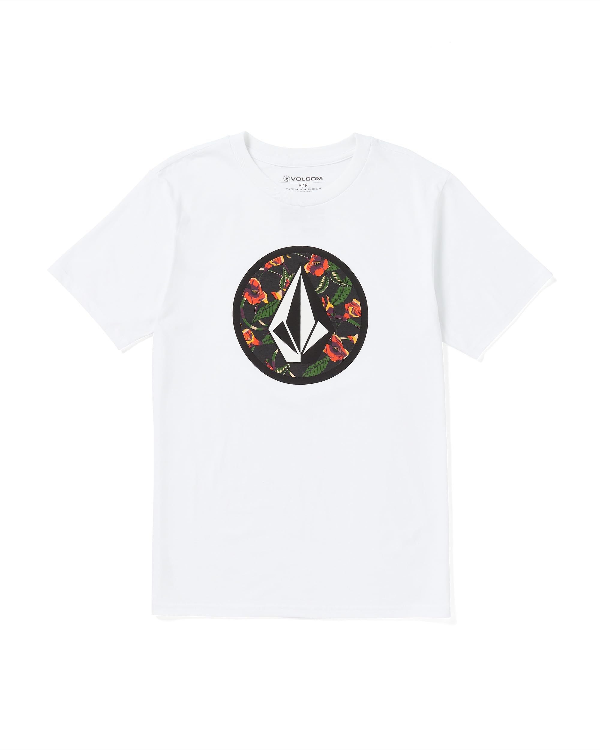 Volcom Men's Crisp Stone Short Sleeve T Shirt, white