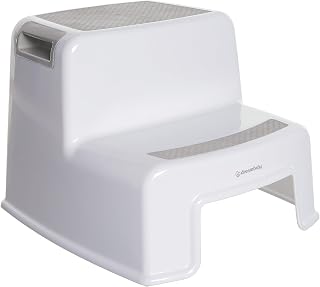 Dreambaby 2-Up Step Stool - Toddler Step Stool for Bathroom Sink and Kids Toilet Potty Training - Step Stools for Toddlers with Non-Slip Base and Carry Handles - Supports up to 200lbs Weight Capacity