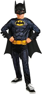 Rubies Official DC Batman Childs Costume, Kids Superhero Fancy Dress Halloween