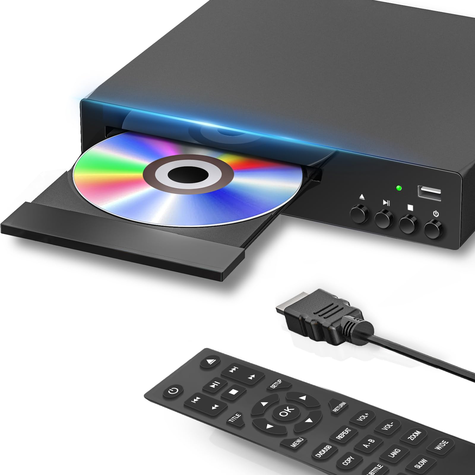 DVD Player for Smart TV,Region-Free,DVD Players for TV,HDMI & RCA Playback | Com