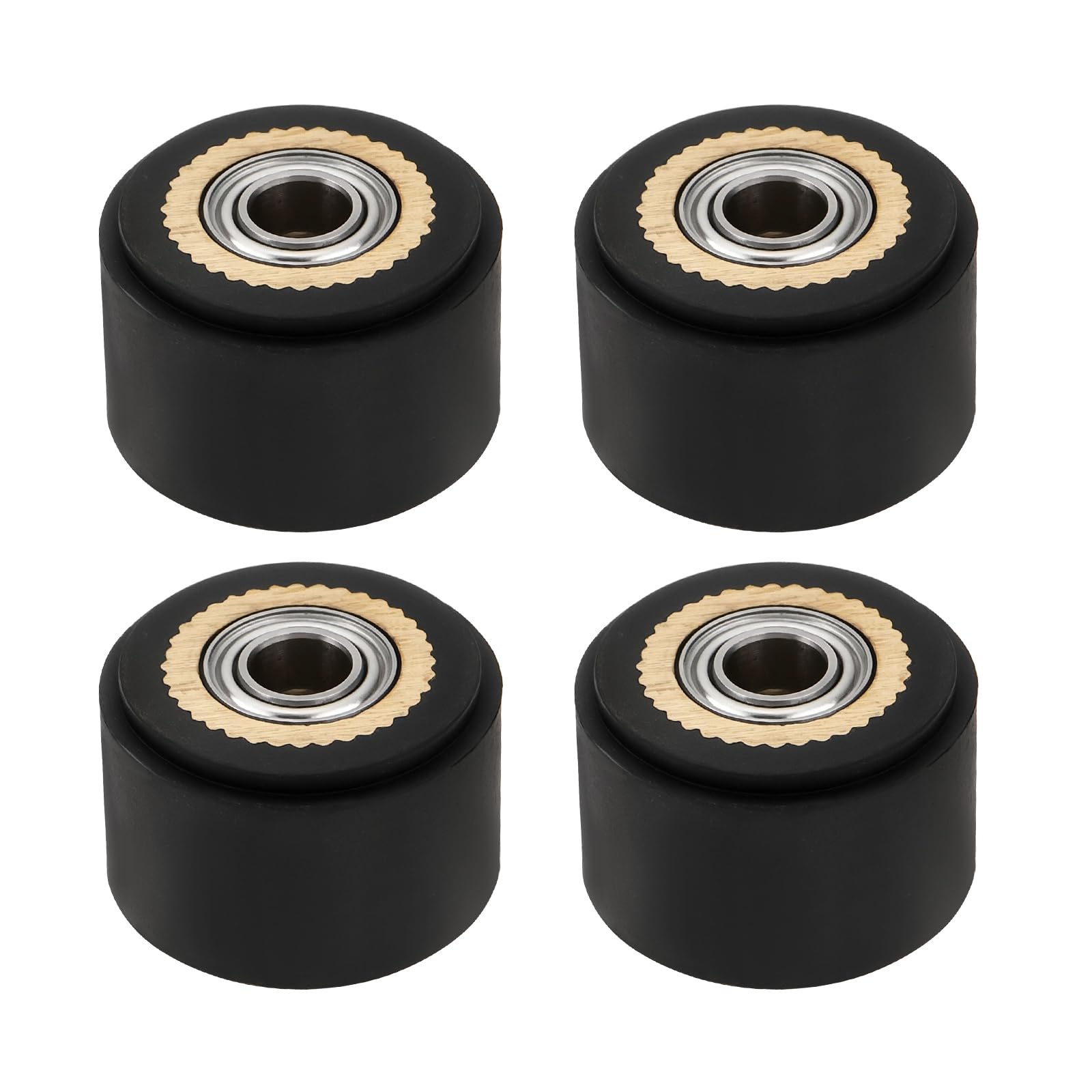 Be In Your Mind 4pcs Pinch Roller Wheel Bearing Brass Paper Pressing Wheel for C