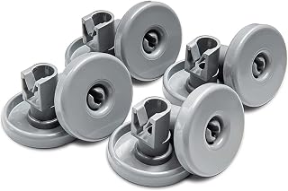 8-Pack 50286965004 Dishwasher Lower Basket Wheels，Gray, Compatible with Electrolux, AEG, Zanussi, IKEA, and more