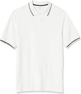 Amazon Essentials Men's Regular-Fit Short-Sleeve Cotton Piqué Polo Shirt (Available in Big and Tall)