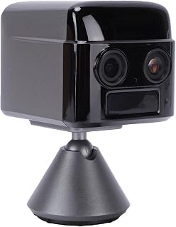 Goshyda Wireless Horse Trailer Camera, 4K WiFi Magnetic Security Camera Built in Microphone Speaker, for Monitoring Livestock Trailers RVs, for Android for OSX