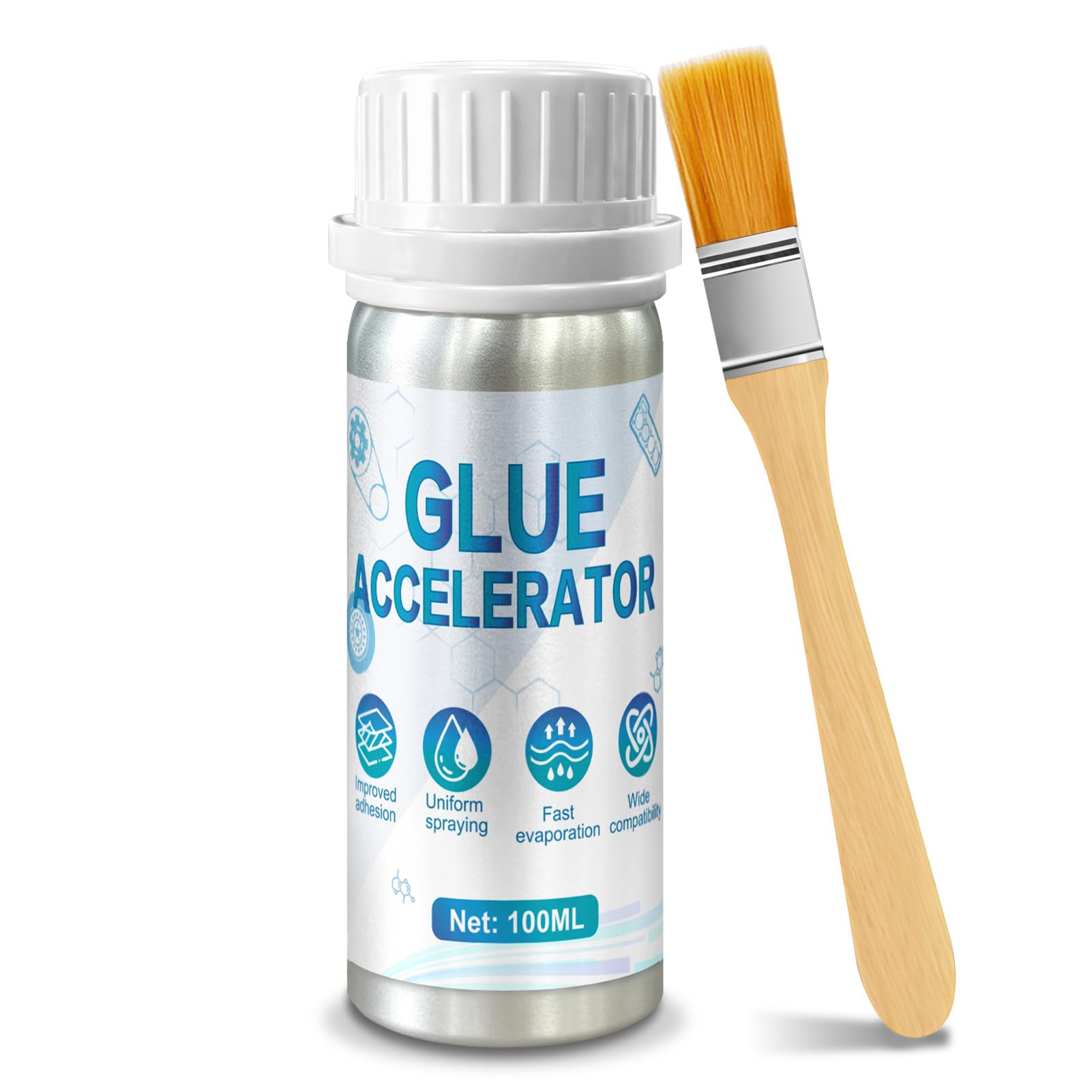 kuailaya Ca Glue Accelerator, Improves Adhesion and Durability, 100ml | Ca Glue 