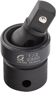 SUNEX TOOLS 2300, 1/2" Drive, Universal Impact Joint, Cr-Mo Steel, Radius Corner Design, Flexible, Meets ANSI Standards