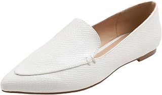 Feversole Women's Loafer Flat Pointed Loafers Fashion Flat Toe Comfortable Driving Office Shoes