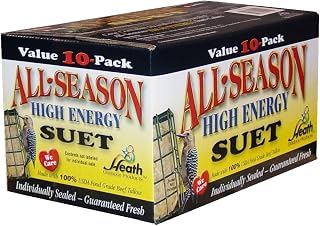 Heath Outdoor Products birds DD4-10 All Season High Energy Suet Cake, Case Of 10