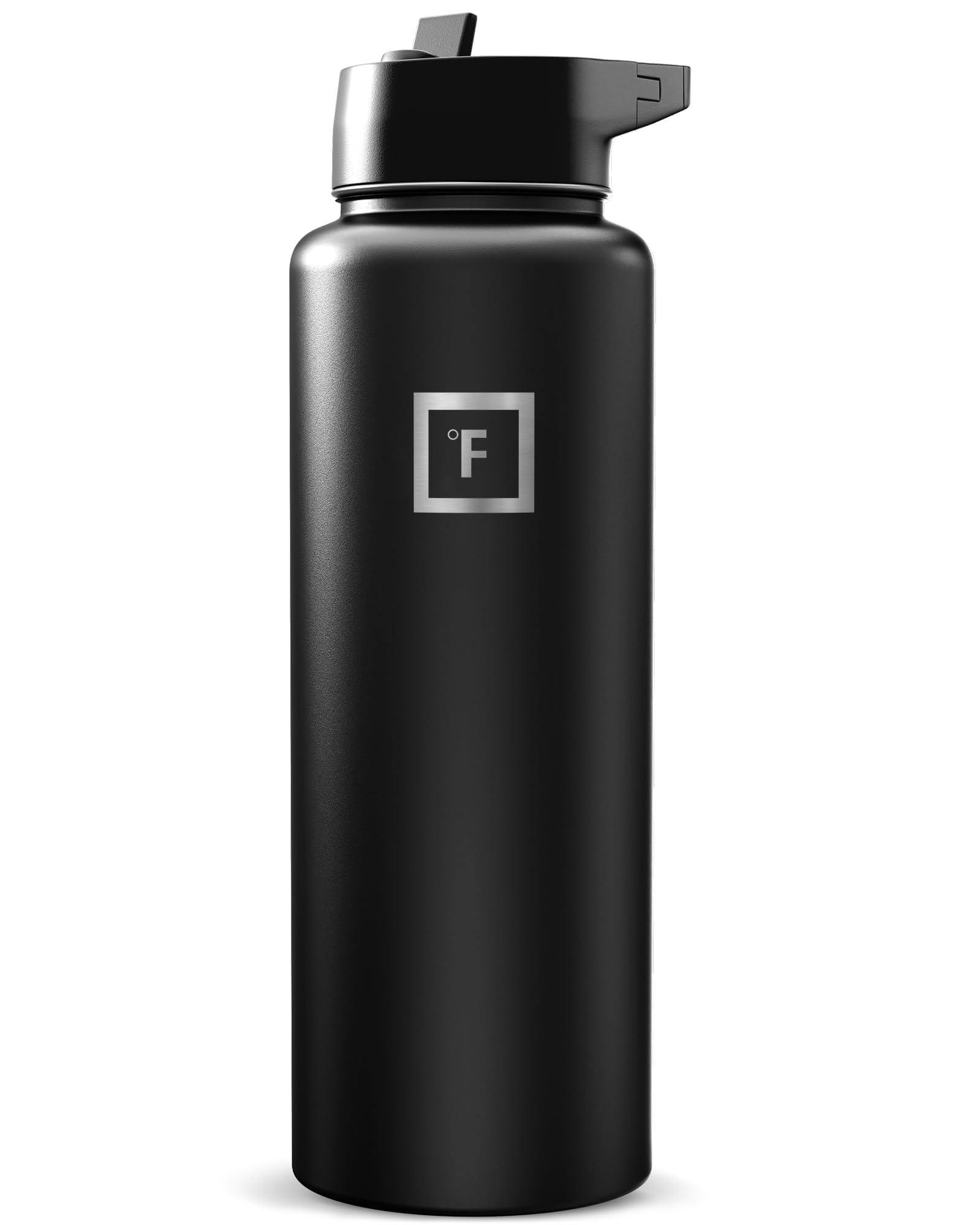 IRON °FLASK 40 oz Wide Mouth Water Bottle with Straw | Insulated Stainless Steel