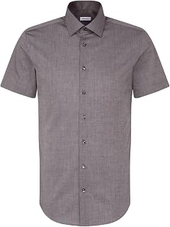 Seidensticker Herren Men Slim Shortsleeve Cotton Businesshemd (1er Pack)