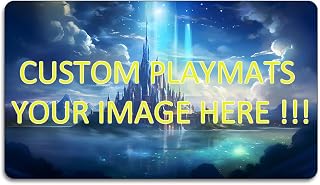 ZWHDSLC Custom Playmat 24" x 14" Non-Slip TCG Play Mats, Include Storage Bag - Printable Play Zone, Any Image Printed Your Design Tournament and Card Game Legal