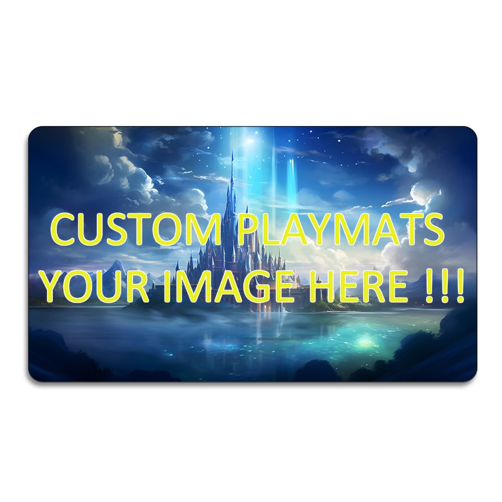ZWHDSLC Custom Playmat 24" x 14" Non-Slip TCG Play Mats, Include Storage Bag - P