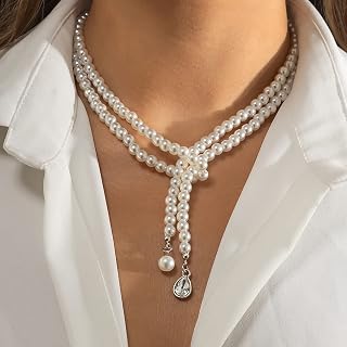 Dainty Round Pearl Necklace Bridal Bridesmaids Elegant Wedding Pearl Jewelry Simple Dainty Necklace Gift for Women