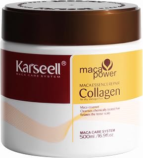 Karseell Collagen Hair Mask for Dry, Frizzy, Damaged Hair 16.90 oz | Deep Conditioning Hair Treatment Repairs, Moisturizes, Nourishing, Detangles Hair Leaving it Soft, Silky