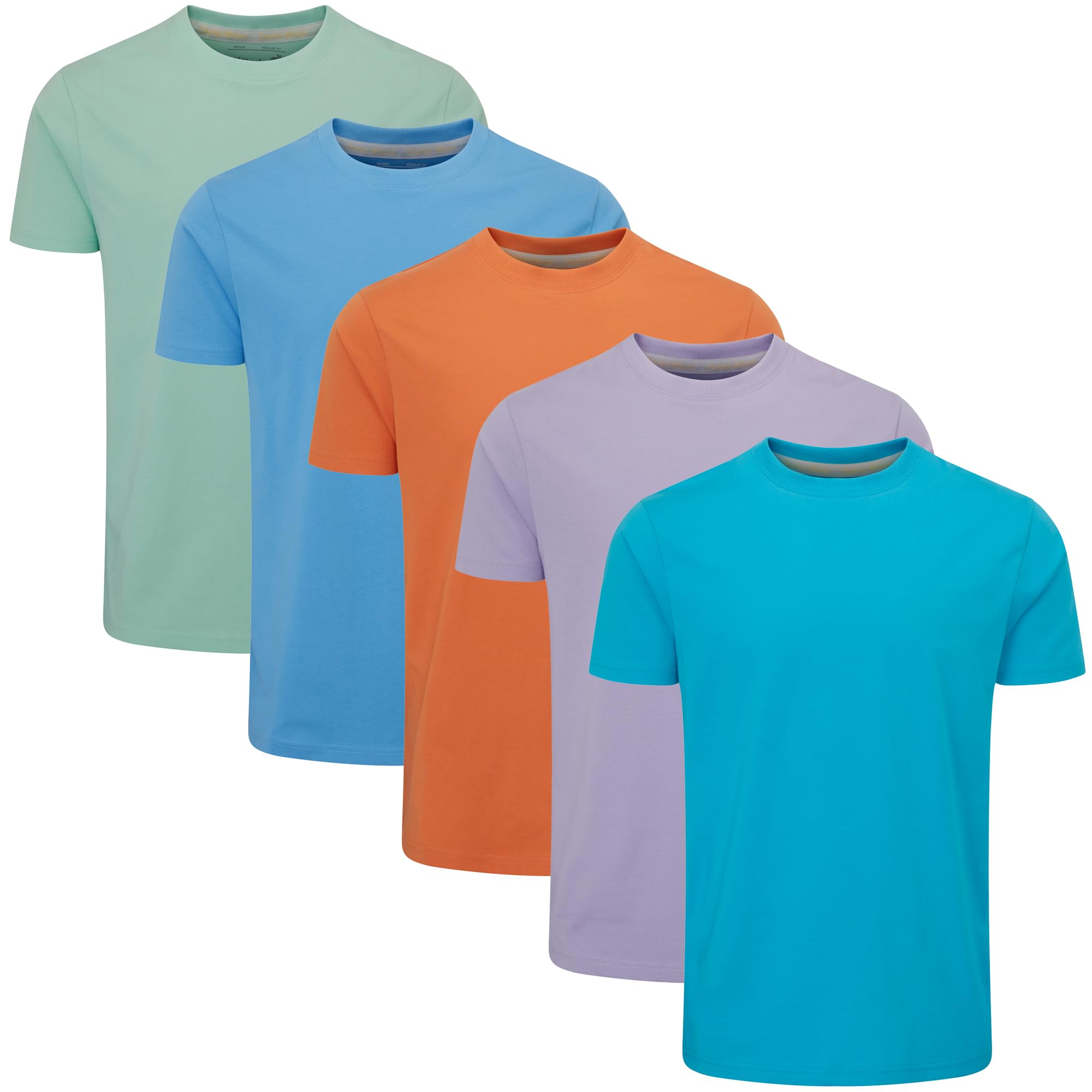 Charles Wilson Pack of 5 Plain Crew Neck T-Shirt