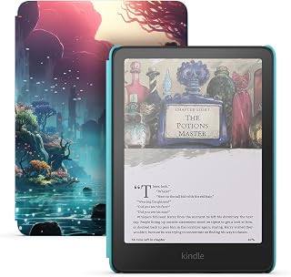 Amazon Kindle Colorsoft Kids 16 GB (2024 model) – Lightweight, compact, and designed for reading—no apps, videos, or games. – with cover, Fantasy River
