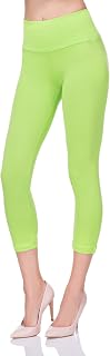 FUTURO FASHION® - Sports cropped leggings - high waist/tummy control panel - LWP34, Royal Blue