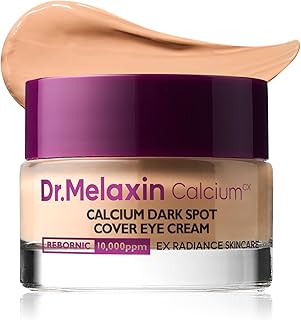 Dr.Melaxin Calcium Dark Spot Eye Cream 15g – Niacinamide &amp; Calcium Gluconate Eye Cream for Dark Circles, Under Eye Bags &amp; Sagging | Hydrolyzed Elastin EX Volume Firming | Korean Eye Cream