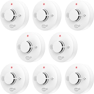 FUMIXTEX
8
Pack
Small
Detector
for
Home,Home
Safety
Siren
Alarm | 85 dB Siren