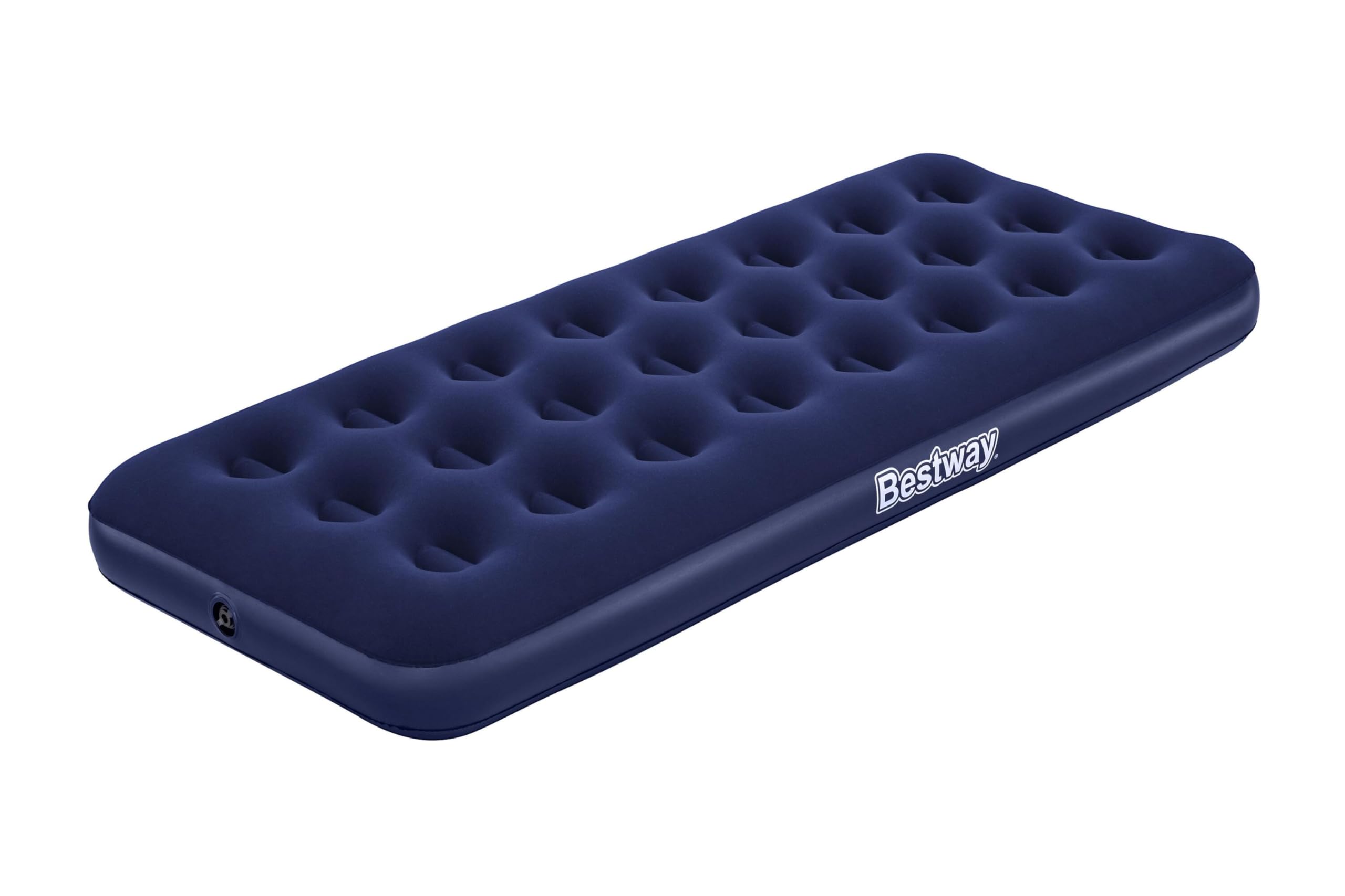 Bestway Single Flocked Airbed for Camping | Inflatable Camping Air Mattress, Por