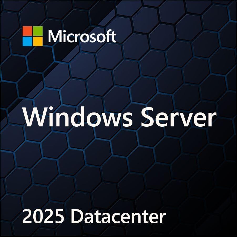 Microsoft Windows Server 2025 Standard Edition 64-bit, Base License, 24 Core - O