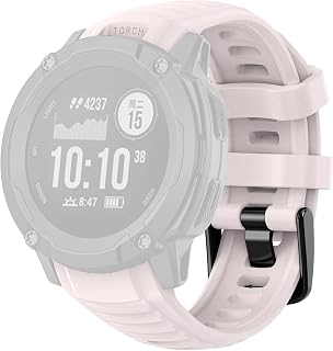 xDfind Watch Band with Quick Release Plastic Connector Solid Color Silicone Watch Band