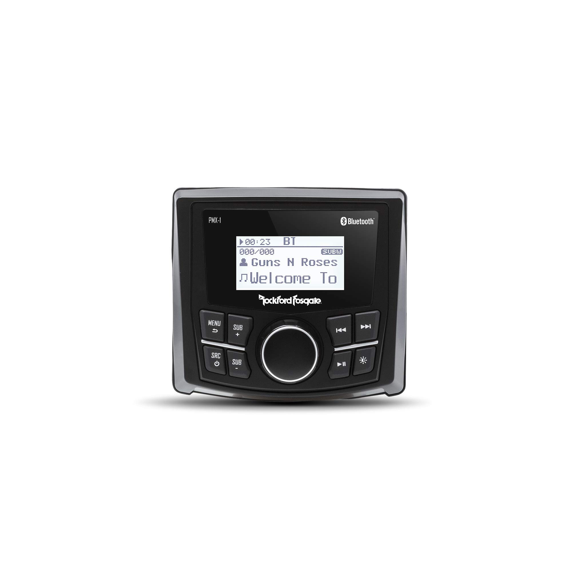 Rockford Fosgate Punch Marine PMX-1 Media Receiver | Marine Grade, 2.3" Full Dot