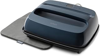Cricut EasyPress® SE Blue – 12 x 10 Heat Press + EasyPress Mat, 12 x 12 | 12 in x 10 in Heat Transfer Machine for T-Shirts, Sweatshirts, Blankets, Pillows, & More - Easy to Use