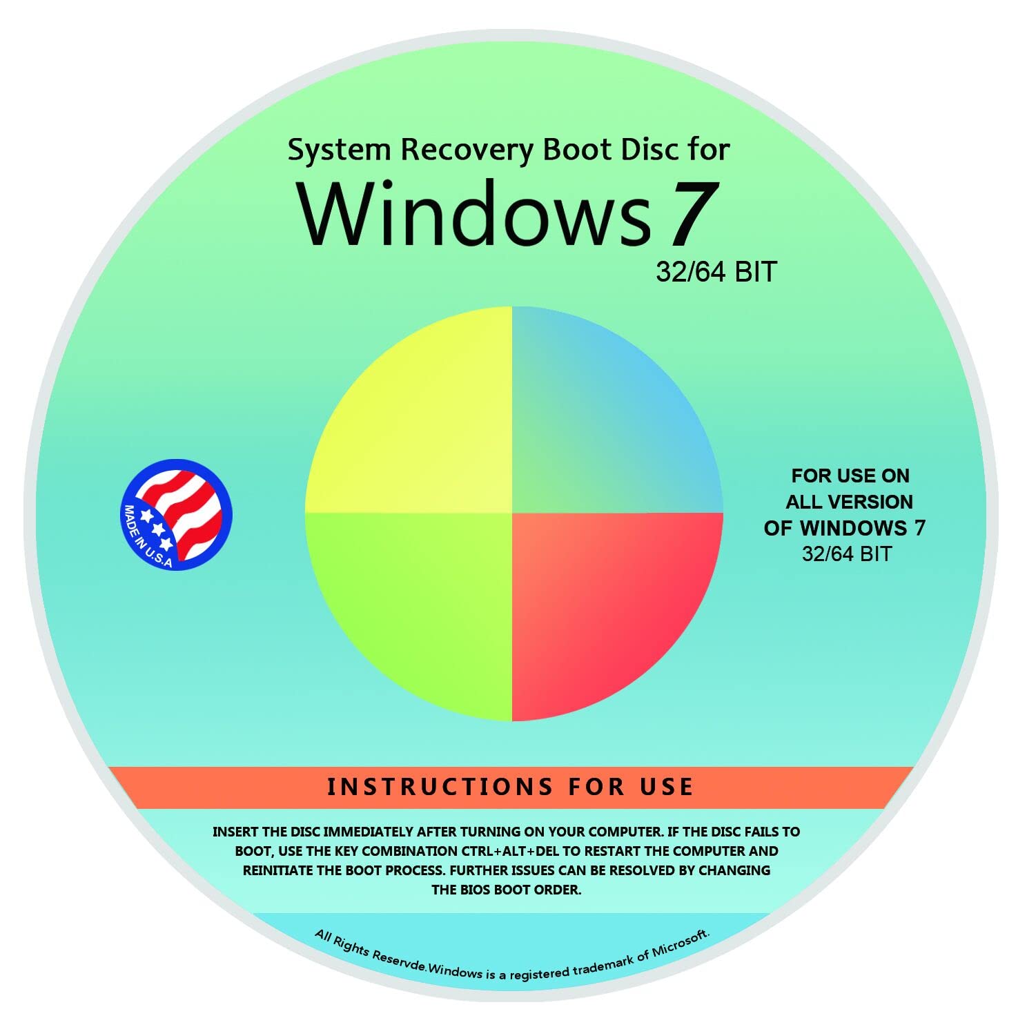 Ralix Reinstall DVD For Windows 7 All Versions 32/64 bit. Recover, Restore, Repa