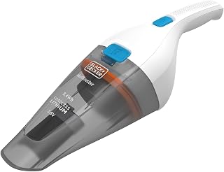 BLACK AND DECKER - Aspirateur à Main Sans Fil DUSTBUSTER Rechargeable - Mini Aspi Compact 3,6V - Autonomie 11,5 min - Batterie Lithium-ion - Capacité 325 ml - Poignée Ergonomique - Blanc - NVC115JL-QW
